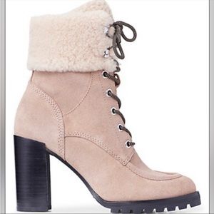 PAIGE .Nina In suede taupe 8  1/2